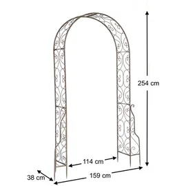 DanDiBo Ambiente Rosenbogen 254 x 159 cm Braun