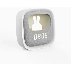 Forever Light Hasenfigur Alarm Wecker weiß