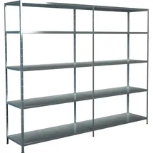 SCHULTE Regalwelt Schulte Regal-Set 1 Steckregal und 1 Anbauregal 200 cm x 240 cm x 50 cm verzinkt