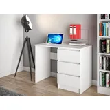 Schreibtisch Bürotisch Computertisch Laptoptisch Büromöbel Arbeitstisch weiß - 90cm X 76cm