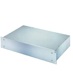 SCHROFF 19-Kompletteinschub aus Stahlblech, Deck- und Bodenblech geschlossen - MULTIPAC 2HE 280T ALZN"