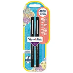 Paper Mate Flair Original, Medium, 1 Farben, Schwarz, Rundspitze, 1 mm, Schwarz