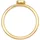 Elli Ring 925 Silber mit Smiling Pinky Ring in gold, | Gr.: 46