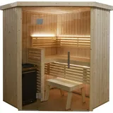 Harvia Variant View Corner Sauna Saunakabine aus Fichte ca. 163 x 163 x 201 cm