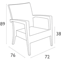Resol garbar IPANEMA Sessel Indoor, Outdoor  Schokolade