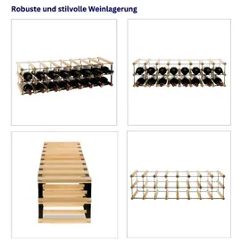Proregal Weinregal 12,5 x 82,5 x 24,5 cm Natur