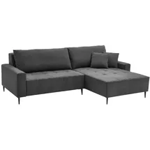 A.Z. Iwaniccy Eckcouch Mikrofaser 2-Sitzer Dunkelgrau