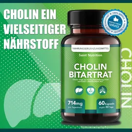 Saint Nutrition Cholin Bitartrat Kapseln 714 mg