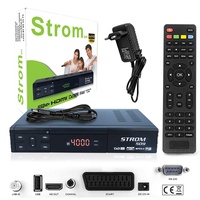 Strom Atemio AM 6000 HD Sat-Receiver ohne Festplatte (E2, TitanNit, USB, DVB-S2) schwarz