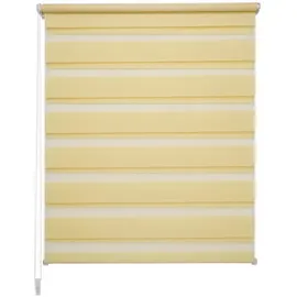 LIEDECO Doppelrollo »Young Colours«, lemon_yellow, Klemmfix, Polyester - gelb