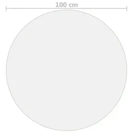 vidaXL | Tischfolie Transparent Ø 100 cm 2 mm