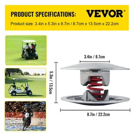 Vevor Golf Cart Sekundär Angetriebene Power-Kupplungs-Set, Metalloberflächen-Antriebskupplung, 1985–2007 angetriebenes Kupplungs-Set, kompatibel mit Yamaha Low End G2-G28 Golf Cart (mit Feder)