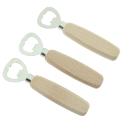 3 x Flaschenöffner aus Holz