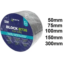 Bostik Block B738 Top Tape Aluminium Bitumen Dichtband 10m Rolle