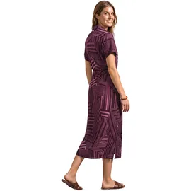 STREET ONE Midikleid Grafisches Muster Lila/Pink/Rosa 44