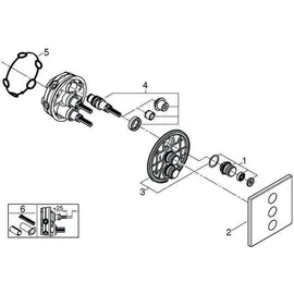 Grohe Grohtherm SmartControl 3-fach Unterputzventil