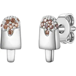 Glanzstücke München Ohrstecker Eis Sterling Silber Zirkonia in 8,9 mm Damen 