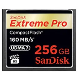 SanDisk Extreme Pro Flash-Speicherkarte 256 GB 933x/1067x CompactFlash UDMA 7 Mode