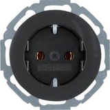 Berker Serie R.classic SCHUKO Steckdose, schwarz glänzend 47552045