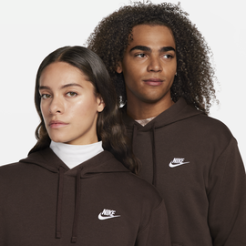 Nike Sweatshirt Club Fleece' - Braun,Weiß - XL