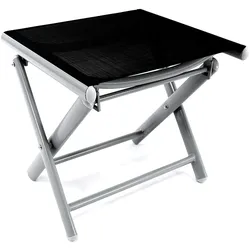 2'er Set Garten Klapphocker / Fußhocker Aluminium - Textilen