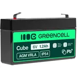 Green Cell GC AGM52 1.2Ah | Blei-Vlies-Akku, AGM 6V 1,2 Ah