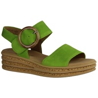 GABOR 44.550.14 grün - Riemchen Sandale, Keilabsatz, mit trendigem Keilabsatz Gr. 40, apfelgrün, Damen
