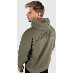 Sour Solution Worker Hoodie olive Gr. M