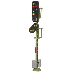 Viessmann Modelleisenbahn-Signal Licht-Ausfahrsignal der DB mit Vorsignal, 10 LEDs