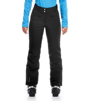 Maier Sports Allissia Slim, Enganliegende Damen Skihose, Wasserdichte Schneehose, Stretchmaterial und verstellbarer Bund, PFC-frei, mTHERM Wattierung & mTEX Wetterschutz, Schwarz, Gr. 80 (W31/L33)