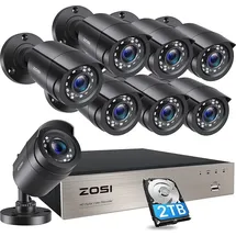 ZOSI 2MP Outdoor Schwarz