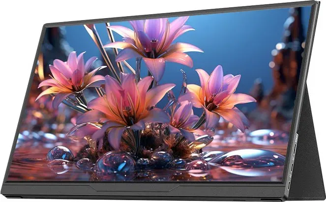 Lepow 15,6 Zoll Tragbarer Monitor – HD-IPS-Bildschirm, Type-C-Anschluss, Ultradünnes Design, Kompatibel mit Verschiedenen Geräten, HC-L156A