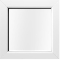 Kunststofffenster Holzoptik, Weiß, aluplast IDEAL® 4000, Reinweiß strukturell, 51x51 cm, individuell konfigurieren