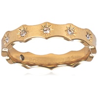 Fossil Ring Für Frauen Sadie, Breite: 3.8mm Gold-Edelstahl-Ring, JF04383710