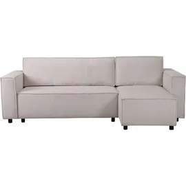 habitat garten Eckcouch Cord 3-Sitzer Beige