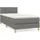 vidaXL Boxspringbett 100 x 200 cm Dunkelgrau