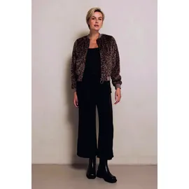 Zhrill Blouson ZHGIULIA moderner Look, aus Kunstfaser, Regular Fit, mit Eingrifftaschen braun S (36)