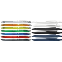 Schneider 132000 K20 Icy Colours Kugelschreiber (Schreibfarbe: blau, Mittel, dokumentenecht) 20er Pack, sortiert & 131886 Reco Kugelschreiber (aus recyceltem Kunststoff, blau) sortiert