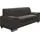 DOMO collection "Alisson kubische Formensprache mit abgerundeten Elementen, komfortabel", grau (anthrazit), B:164cm H:75cm T:83cm, Microfaser aus 100% Polyester;Softlux, das pflegeleichte Kunstleder aus 80% PVC, 18% Polyester und 2%