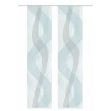 VISION S 055397 2er-Set Schiebegardinen VALESI, blau, 260 * 60