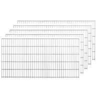 PEDDY SHIELD Einzelstabmattenzaun-Set Anthrazit 15 Stück je 75 cm x 200 cm