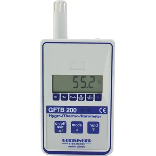 Greisinger GFTB 200 Luftfeuchtemessgerät (Hygrometer) 0 rF 100 rF Taupunkt-/Schimmelwarnanzeige