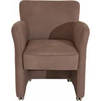 exxpo - sofa fashion "Intenso, Loungesessel, modern, wahlweise in Leder oder Textil", grau (taupe), B:66cm H:83cm T:66cm, NaturLeder;Strukturstoff (Zusammensetzung: Polyester 100%);Luxus-Microfaser (Zusammensetzung: Aufgeflockte 100% Polyester Schicht mit
