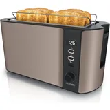 Arendo Langschlitz-Toaster Bronze