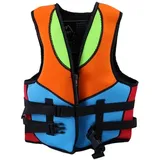 Hochwertige Schwimmweste aus Neopren, ideale Schwimmhilfe für Baby Kinder Jungen und Mädchen rettungsweste Kinder 2 Jahre Orange 6-9 Jahre