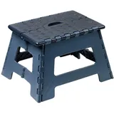 KESPER | Klapptrifft, Material: Kunststoff, Maße: 35 x 27 cm, Höhe: 22 cm, max. Belastbarkeit: 150 kg, Farbe: Dunkelblau, geprüft: DIN EN 14183 | 70630