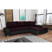 Beautysofa Ecksofa TEO mit Schlaffunktion, Schlafecke - Sofa Webstoff