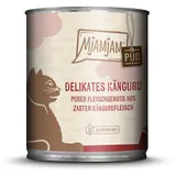 MjAMjAM Purer Fleischgenuss 800g Dose Katzennassfutter 6 x 800 Gramm zartes Känguru Pur