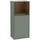 Villeroy & Boch Villeroy und Boch Finion Seitenschrank F500GNGM 41,8x93,6x27cm, links, Regal oben Walnut Veneer, Olive Matt Lacquer
