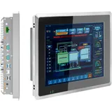 SunKol 10,4 Zoll lüfterloser Industrie-Panel-PC, All-in-One Panel-PC mit kapazitivem Touchscreen, 2xUSB2.0, 2xUSB3.0, HDMI, 2xRS232, LAN (I5-7200U, 8 GB RAM, 128 GB SSD)